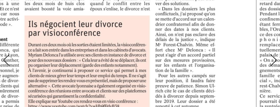 Divorce et Visio conférence